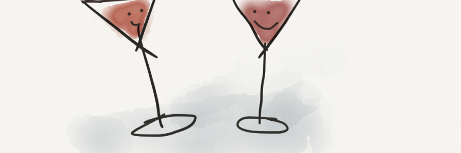 image of two happy wine glasses!